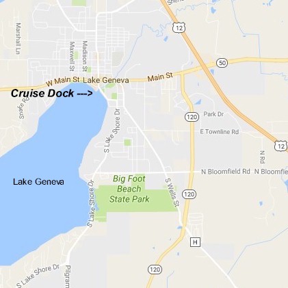 Directions to get to the Dinner Cruise.